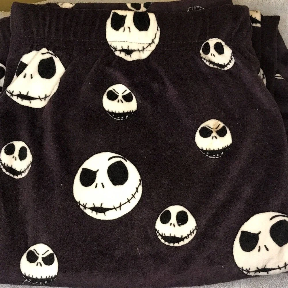 Nightmare‎ Before Christmas Jack Lounge Plush Dark Purple pants 16/18